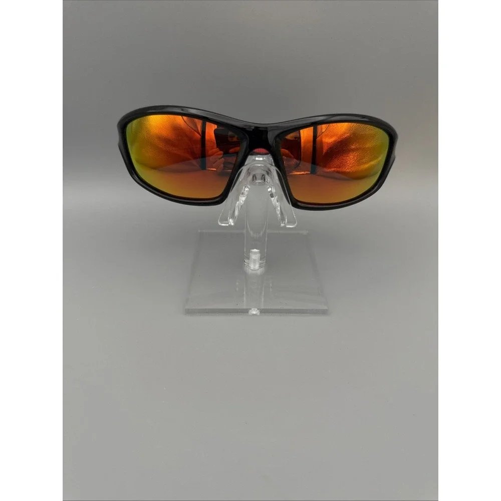 Faguma F120 AUTHENTIC BLACK/RED Polarized Wrap Sunglasses 100% UV Protection NWT